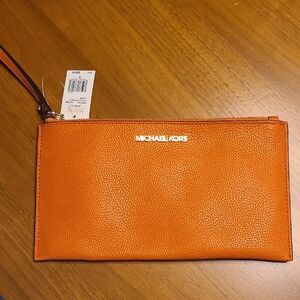 Michael Kors Orange Wristlet